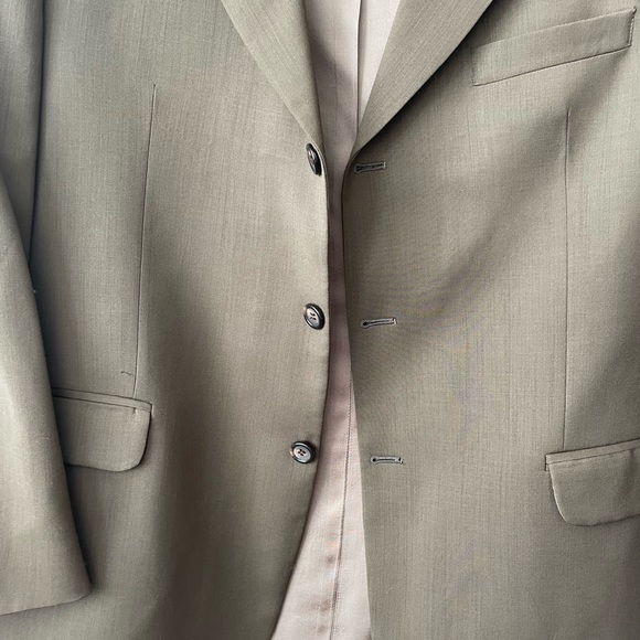 VINTAGE GIORGIO SAPPINI 100% WOOL SUIT JACKET MADE IN CANADA SIZE LARGE - Picture 5 of 12